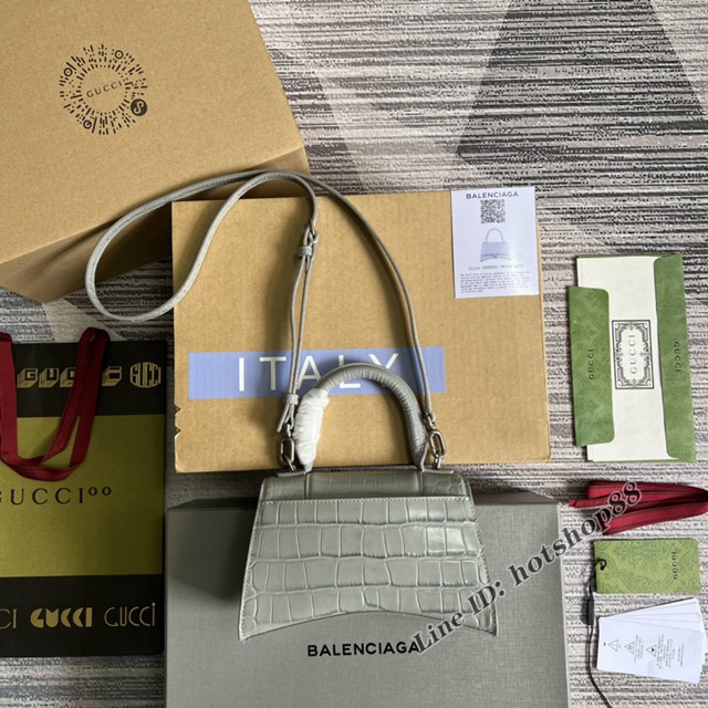 Gucci官網2032新款全皮女包 古馳BALENCIAGA×GUCCI聯名全新“Aria-時尚詠歎調”系列小號女包592833 gqy4751